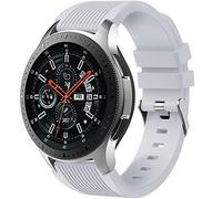 Dirrelo Bracelet Compatible avec Samsung Galaxy Watch 3 45mm/Galaxy Watch 46mm/Huawei GT 2 46mm, 22mm Souple Silicone Sport Remplacement pour Samsung Gear S3 Frontier, Hommes Femmes, Gris Clair
