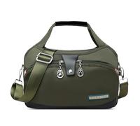 DIRRONA Femme Sac Mode Voyager Sac Bandoulière Multi Poches Imperméable Nylon Sac à Main Femmes du Quotidien Décontracté Femme Sac de Messager Vert