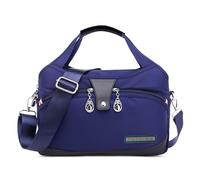 DIRRONA Femme Sac Mode Voyager Sac Bandoulière Multi Poches Imperméable Nylon Sac à Main Femmes du Quotidien Décontracté Femme Sac de Messager Bleu