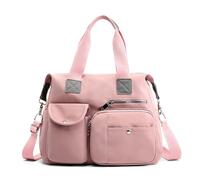 DIRRONA Mode Femmes Sac à Main Voyage Sac Messenger Grande Sacs à Bandoulière Imperméable Femme Du Quotidien Décontracté Sac Bandoulière L'école Nylon Sacs à Main Rose