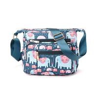 DIRRONA Mode Sac à Bandoulière pour Femme Décontracté Quotidien Sac De Messager Nylon Léger Sac Bandoulière Achats Travail Fête Crossbody Bag Imperméable Voyage Sac Porté Epaule Bleu C