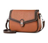 DIRRONA Mode Sac à Bandoulière pour Femme Élégant Sac à Main Sac Messager Bag Petite Cuir PU Imperméable Sac Porté Epaule pour Casual Voyage Date Travail Fête Sacs Bandoulière Kaki B