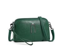 DIRRONA Sac Bandoulière Femme Petit Sac à Main Élégant Poche Antivol Léger Compact pour Voyage, Bureau, Shopping, Sortie Sac à Main Femme Cuir PU Vert Malachite