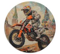 Dirt Bike 1000 Pieces Jigsaw Puzzles for Adults Challenging Game Stress Relieving Entertainment Cultivate The Spirit of Teamwork for Men, Women, Elders, Seniors 1000pcs (67.5x67.5cm)