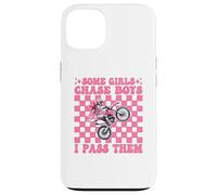Dirt Bike Girl Dirt Biking Certaines Filles poursuivent Les garçons, Je Les dépasse Coque pour iPhone 13