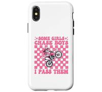 Dirt Bike Girl Dirt Biking Certaines Filles poursuivent Les garçons, Je Les dépasse Coque pour iPhone X/XS