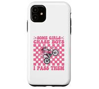 Dirt Bike Girl Dirt Biking Certaines Filles poursuivent Les garçons, Je Les dépasse Coque pour iPhone 11