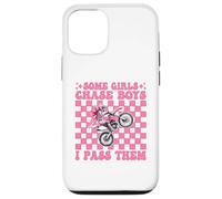 Dirt Bike Girl Dirt Biking Certaines Filles poursuivent Les garçons, Je Les dépasse Coque pour iPhone 12/12 Pro