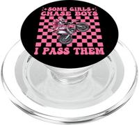 Dirt Bike Girl Dirt Biking Certaines Filles poursuivent Les garçons, Je Les dépasse PopSockets PopGrip pour MagSafe