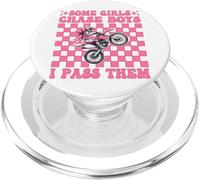 Dirt Bike Girl Dirt Biking Certaines Filles poursuivent Les garçons, Je Les dépasse PopSockets PopGrip pour MagSafe