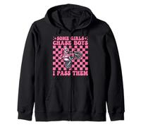 Dirt Bike Girl Dirt Biking Certaines Filles poursuivent Les garçons, Je Les dépasse Sweat à Capuche