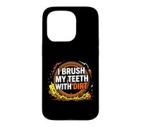 Dirt Bike Motocross I Brush My Teeth with Dirt Coque pour iPhone 15 Pro