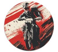 Dirt Bike Puzzle 1000 Pièces Adultes Et Enfants Dès 14 Ans Motocross Puzzle Classique Jouets Défi Éducatifs Détente & Relaxation 1000pcs (67.5x67.5cm)