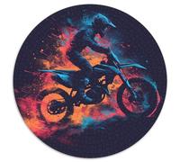 Dirt Bike Puzzle 1000 Pièces Adultes Et Enfants Dès 14 Ans Motocross Puzzle De Bricolage Coloré Jouets Défi Éducatifs Jeu Relaxant 1000pcs (67.5x67.5cm)