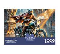 Dirt Bike Puzzles Jigsaw 1000 Pièces Puzzles 38x26cm/1000pcs pour Adultes Et Enfants Cadeau Rider de Moto Jeu D'Intelligence Pression Réduite Bricolage Carton
