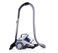 Dirt Devil Aspirateur sans Sac - DD2504 - 700W - Filtre HEPA 12 - Portée de 9M - avec Brosse Combinée, Brosse Encastrée et Brosse à Parquet - 4,9KG - Bac à Poussière 2,7L - Blanc