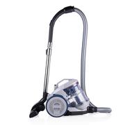 Dirt Devil Aspirateur sans Sac - DD2501 - 850W - Filtre HEPA 12 - Portée 7,5M - Brosse Combinée et Encastrée - Brosse à Parquet - 5,5KG - Bac à Poussière 1,5L - Gris/Bleu