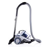 Dirt Devil Aspirateur sans Sac DD2504 - 700W - Filtre HEPA 12 - Portée de 9M - avec Brosse Combinée, Brosse Encastrée et Brosse à Parquet - 4,9KG - Bac à Poussière 2,7L - Blanc