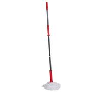 Dirt Devil Balai en Microfibre - 125 x 7,5 cm - Facile à essorer - Rouge/Gris