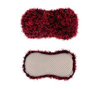 Dirt Devil Eponge Car Sponge 2-en-1 - Microfibre Voiture avec Face Insectes - Eponge Reutilisable Lavable pour Nettoyage Voiture - 26 X 12 X 6 cm - Noir Rouge