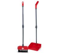 Dirt Devil Jouet de ménage ¿ Balai et Pelle avec Manche Long ¿ Set de Nettoyage Réaliste pour Enfant dès 3 Ans ¿ 2 Pièces Léger et Sécurisé