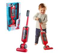 Dirt Devil Aspirateur Jouet - Vacuum Cleaner avec Fonction d'Aspiration et Sons Réalistes - Pour Garçons et Filles à partir de 3 Ans - Rouge/Gris