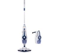 Dirt Devil Nettoyeur à vapeur DD7003 Nettoyeur à vapeur manuel et nettoyeur de sol 2 en 1 1600W incl. 5 embouts différents Convient pour différents types de sols Portée de 5,5 mètres Bleu