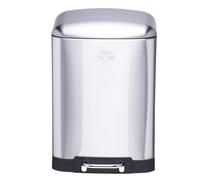 Dirt Devil Pedal Bin 12L - Poubelle - Acier Inoxydable - Argent