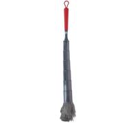 Dirt Devil Plumeau avec Housse - Poignée Soft-Grip pour Plus de Confort - Absorption optimale de la poussière - Taille Pratique pour Un Usage Quotidien - Environ 60 x 4,5 cm - Gris/Rouge