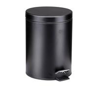 Dirt Devil Poubelle à pédale - Ø 20,5 x 28 cm 5 l - Seau intérieur amovible - Noir