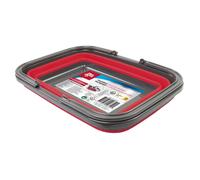 Dirt Devil Seau Pliable - 17 litres - 38 x 28,5 x 16/4,5 cm - Peu encombrant - Parfait pour Le Nettoyage et Le Camping - Rouge