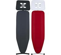 Dirt Devil Table à Repasser 120x38 cm - Hauteur Réglable - Design Pliable - Inclut Housse (Grise ou Rouge) - Compatible avec Divers Fers à Repasser