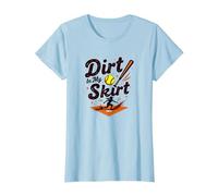 Dirt in My Skirt Ferce Player Softball Ferce Player Sliding Home T-Shirt, Femme, Bleu Céleste, S