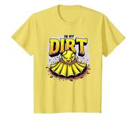 Dirt in My Skirt Ferce Player Spirit pour Filles T-Shirt, Enfant, Citron, 8 Ans