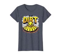 Dirt in My Skirt Ferce Player Spirit pour Filles T-Shirt, Femme, Bleu Chiné, M