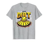 Dirt in My Skirt Ferce Player Spirit pour Filles T-Shirt, Homme, Gris Chiné, XL