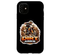 Dirt Junkie Un Pilote de Moto Tout-Terrain Amusant Accro au Motocross MX Coque pour iPhone 11