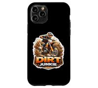 Dirt Junkie Un Pilote de Moto Tout-Terrain Amusant Accro au Motocross MX Coque pour iPhone 11 Pro