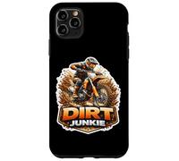 Dirt Junkie Un Pilote de Moto Tout-Terrain Amusant Accro au Motocross MX Coque pour iPhone 11 Pro Max
