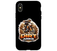 Dirt Junkie Un Pilote de Moto Tout-Terrain Amusant Accro au Motocross MX Coque pour iPhone X/XS