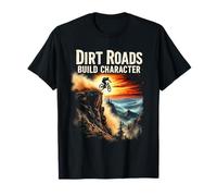 Dirt Roads, construisez Un Personnage d'aventure Cycliste T-Shirt