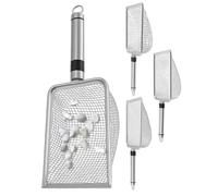 Dirt Sifter, 4-Piece Garden Sifter Shovel Set, Efficient Soil Filtering and Scooping Tool for Lawn Care, Potting, Beach Play, Sand Separation, Outdoor Yard Work, and Garden Maintenance
