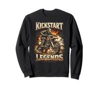 Dirtbike Dirt Bike Motocross Kickstart Legends Sweatshirt