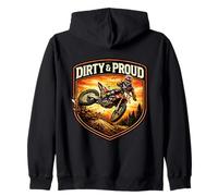 Dirty and Proud Dirt Bike Rider Motocross Lover Motorcycle MX Sweat à Capuche