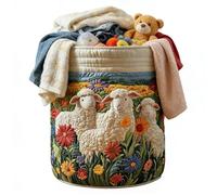 Dirty Clothes Hamper - Handled Soft Foldable Bohemia, Laundry Storage Basket | Quilted Large Organizer, Durable Fabric Bin, Suitable For Nursery Bedroom Kids’ Rooms Living Room Blankets Towels Toys