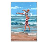 Dirty Dancing sur la plage Poster de Peter Adderley 90 x 130 cm Tableaux Décoration murale