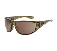 Dirty Dog VAMPIRE Lunettes de soleil unisexe - Vert olive cristal/verres marron polarisés 53833