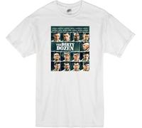 Dirty Dozen Movie Poster Lee Marvin Charles Bronson WWII 1967 White T-Shirt(X-Large)
