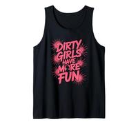 Dirty Girls Have More Fun Mudder Mudder Mudding Mud Run Débardeur