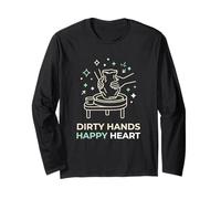 Dirty Hands Happy Heart Pottery Amateur Manche Longue